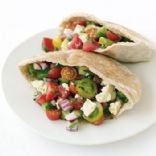 Greek Salad Pita Sandwich