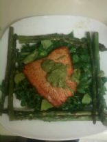 CLEAN Warm Salmon and Asparagus Salad