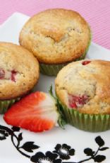 Strawberry Chocolate Protein Packed Muffins