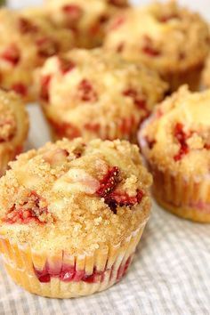 Strawberry Cheesecake Muffins Recipe | SparkRecipes