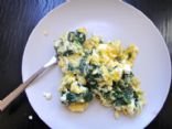 Spinach, Egg, & Feta Breakfast Scramble