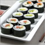 8. Serve the sushi with accompaniments