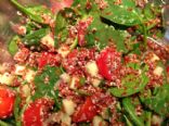 Red Quinoa Baby Spinach Salad