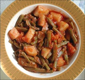 Greek Style Green bean & potato stew Recipe  SparkRecipes