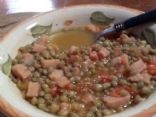 Lentils and Chuleta