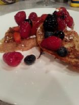 Pain Perdu with Champagne Glazed Berries