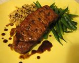 Rosemary Pork Loin Chops with Sweet and Sour Red Wine Sauce