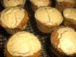 Spicy Pumpkin Muffins with cream cheese filling and streusel topping