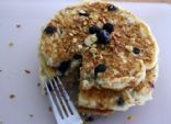 Healthy Blueberry Granola Pancakes