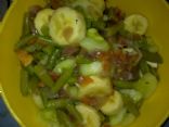 Beans-Banana-Apricots salad