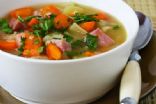 Ham and Navy Bean Soup with Veggies