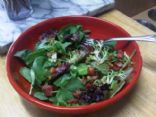 Baby Greens with Pancetta Dressing