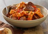 Spicy Italian Sausage with Fresh Pasta