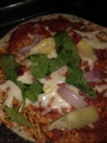 Healthy Tortilla Pizza with Pizzazz