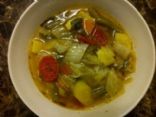 Garden Vegetable Soup with Tri-Colored Carrots 