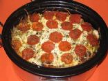 Crockpot pizza pasta