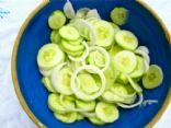 Cucumbers and onions