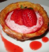 Strawberry Bavarian Cream Pie