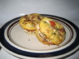 Mushroom Onion Tomato Mini Frittatas