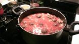 Yummy cabbage meatball soup