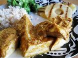 Tofu with Spicy Pinapple and Peanut Butter Sauce 