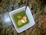 Spinach Pota Brata with Chicken Meatballs (Irish Flag Soup)