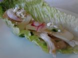 Chicken and Apple Lettuce Wraps with Feta