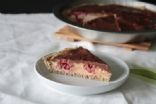 Vegan PB-Chocolate-Pie with Raspberries