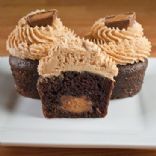 gourmet Reeses peanut butter cup cupcakes
