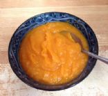 Autumn Orange Soup with lentils, vegan