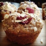 Berry and lavender oat muffins