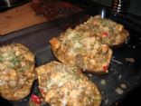 Chicken Stuffed Eggplant