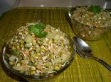Moong daal sprout salad