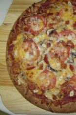 Pizza with Turkey Pepperoni and More