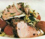 Sumac & Lime Crushed Salmon w Fennel & Mint Salad