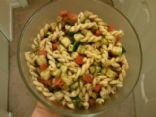 Pasta Salad with Tomatoes & Cucumbers