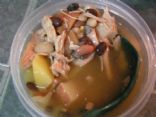 Leftover Turkey Soup with Beans and Potatoes-Slow Cooker
