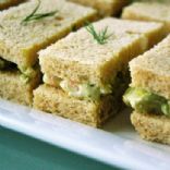 Avocado & Shrimp Tea Sandwiches 