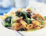 Whole Wheat Pasta with Braised Greens