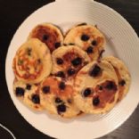 Fluffy Whey Protein & Blueberry Cinnamon Pancakes