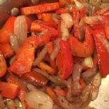 Caramelized Red Bell Peppers and Onions - 2 WW Smart Points