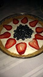 No Bake Strawberry and Blueberry Cheesecake