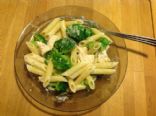 Pasta with chicken breast, broccoli (and potentially Alfredo sauce)