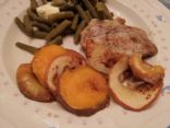 Roasted Pork Chops with Sweet Potatoes & Apples