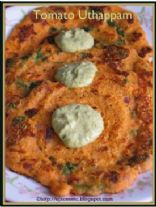 Tomato Uthappam(instant)-in 10 minutes