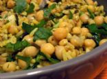 Curried Chick peas and rice