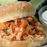 Slow Cooker Buffalo Chicken Sandwiches