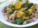 Farro Pasta with Summer Squash and Chard