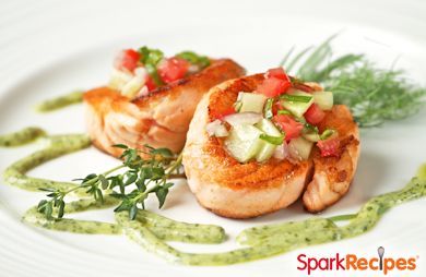 30-Minute Salmon with Strawberry Salsa