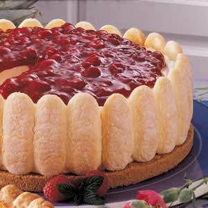 Strawberry Lady Finger Cake Recipe | SparkRecipes